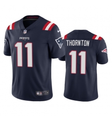 Men's New England Patriots #11 Tyquan Thornton Navy Vapor Untouchable Limited Stitched Jersey Men's New England Patriots #11 Tyquan Thornton Navy Vapor Untouchable Limited Stitched Jersey