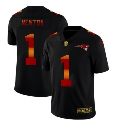 New England Patriots 1 Cam Newton Men Black Nike Red Orange Stripe Vapor Limited NFL Jersey New England Patriots 1 Cam Newton Men Black Nike Red Orange Stripe Vapor Limited NFL Jersey