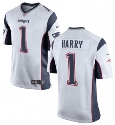 New England Patriots 1 NKeal Harry Nike Limited White Jersey New England Patriots 1 NKeal Harry Nike Limited White Jersey
