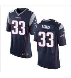 Nike New England Patriots #33 Dion Lewis Navy Blue Team Color Men 27s Stitched NFL New Elite Jersey Nike New England Patriots #33 Dion Lewis Navy Blue Team Color Men 27s Stitched NFL New Elite Jersey