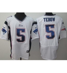Nike New England Patriots 5 Tim Tebow White Elite NFL Jersey Nike New England Patriots 5 Tim Tebow White Elite NFL Jersey