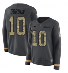 Nike Patriots #10 Josh Gordon Anthracite Salute to Service Jersey Nike Patriots #10 Josh Gordon Anthracite Salute to Service Jersey
