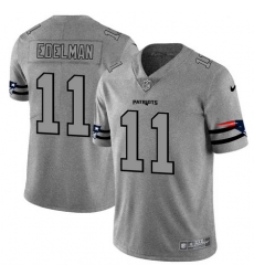 Nike Patriots 11 Julian Edelman 2019 Gray Gridiron Gray Vapor Untouchable Limited Jersey Nike Patriots 11 Julian Edelman 2019 Gray Gridiron Gray Vapor Untouchable Limited Jersey