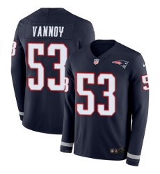 Nike Patriots #53 Kyle Van Noy Navy Blue Team Color Men Stitched NFL Limited Therma Long Sleeve Jersey Nike Patriots #53 Kyle Van Noy Navy Blue Team Color Men Stitched NFL Limited Therma Long Sleeve Jersey