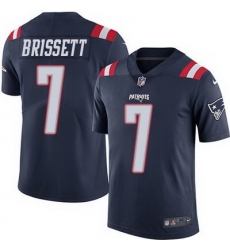 Nike Patriots #7 Jacoby Brissett Navy Blue Mens Stitched NFL Limited Rush Jersey Nike Patriots #7 Jacoby Brissett Navy Blue Mens Stitched NFL Limited Rush Jersey