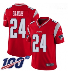 Patriots 24 Stephon Gilmore Red Men Stitched Football Limited Inverted Legend 100th Season Jersey Patriots 24 Stephon Gilmore Red Men Stitched Football Limited Inverted Legend 100th Season Jersey