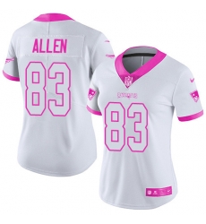 Nike Patriots #83 Dwayne Allen White Pink Womens Stitched NFL Limited Rush Fashion Jersey Nike Patriots #83 Dwayne Allen White Pink Womens Stitched NFL Limited Rush Fashion Jersey