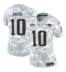 Women New England Patriots 10 Drake Maye 2024 F U S E Arctic Camo Salute To Service Limited Stitched Jersey Women New England Patriots 10 Drake Maye 2024 F U S E Arctic Camo Salute To Service Limited Stitched Jersey