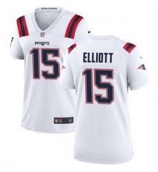 Women New England Patriots 15 Ezekiel Elliott White Stitched Jersey Run Small Women New England Patriots 15 Ezekiel Elliott White Stitched Jersey Run Small