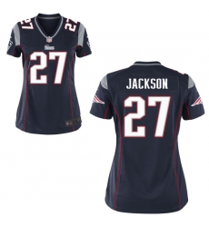 Women New England Patriots #27 J.C. Jackson Game Jersey Navy Women New England Patriots #27 J.C. Jackson Game Jersey Navy