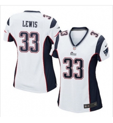 Women New Patriots #33 Dion Lewis White Stitched NFL Elite Jersey Women New Patriots #33 Dion Lewis White Stitched NFL Elite Jersey