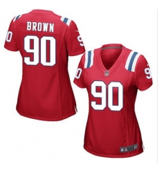 Women New Patriots #90 Malcom Brown Red Alternate Stitched NFL Elite Jersey Women New Patriots #90 Malcom Brown Red Alternate Stitched NFL Elite Jersey
