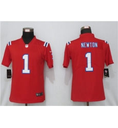 Women Nike New England Patriots 1 Cam Newton Red Jersey Women Nike New England Patriots 1 Cam Newton Red Jersey
