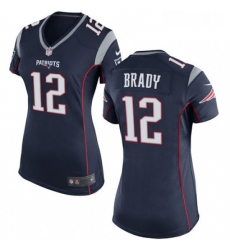 Womens Nike New England Patriots 12 Tom Brady Game Navy Blue Team Color NFL Jersey Womens Nike New England Patriots 12 Tom Brady Game Navy Blue Team Color NFL Jersey