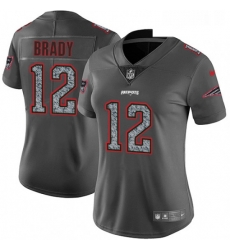 Womens Nike New England Patriots 12 Tom Brady Gray Static Vapor Untouchable Limited NFL Jersey Womens Nike New England Patriots 12 Tom Brady Gray Static Vapor Untouchable Limited NFL Jersey