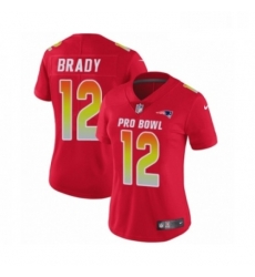 Womens Nike New England Patriots 12 Tom Brady Limited Red AFC 2019 Pro Bowl NFL Jersey Womens Nike New England Patriots 12 Tom Brady Limited Red AFC 2019 Pro Bowl NFL Jersey
