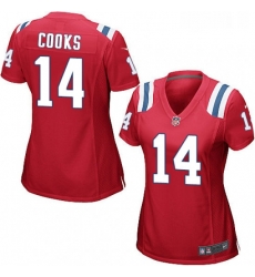 Womens Nike New England Patriots 14 Brandin Cooks Game Red Alternate NFL Jersey Womens Nike New England Patriots 14 Brandin Cooks Game Red Alternate NFL Jersey