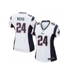 Women's Nike New England Patriots #24 Darrelle Revis White Stitched NFL Jersey Women's Nike New England Patriots #24 Darrelle Revis White Stitched NFL Jersey