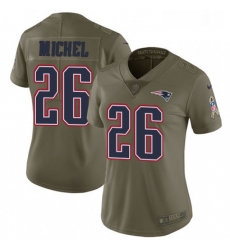 Womens Nike New England Patriots 26 Sony Michel Limited Olive 2017 Salute to Service NFL Jersey Womens Nike New England Patriots 26 Sony Michel Limited Olive 2017 Salute to Service NFL Jersey