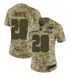 Womens Nike New England Patriots 28 James White Limited Camo 2018 Salute to Service NFL Jersey Womens Nike New England Patriots 28 James White Limited Camo 2018 Salute to Service NFL Jersey