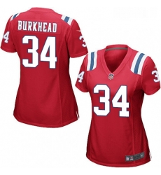 Womens Nike New England Patriots 34 Rex Burkhead Game Red Alternate NFL Jersey Womens Nike New England Patriots 34 Rex Burkhead Game Red Alternate NFL Jersey