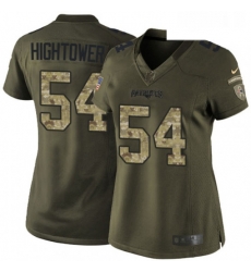 Womens Nike New England Patriots 54 Donta Hightower Elite Green Salute to Service NFL Jersey Womens Nike New England Patriots 54 Donta Hightower Elite Green Salute to Service NFL Jersey