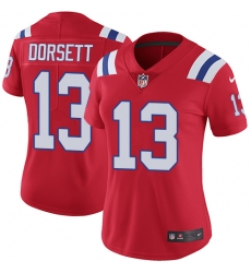 Womens Nike Patriots #13 Phillip Dorsett Red Alternate Stitched NFL Vapor Untouchable Limited Jersey Womens Nike Patriots #13 Phillip Dorsett Red Alternate Stitched NFL Vapor Untouchable Limited Jersey