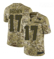 Patriots #17 Antonio Brown Camo Youth Stitched Football Limited 2018 Salute to Service Jersey Patriots #17 Antonio Brown Camo Youth Stitched Football Limited 2018 Salute to Service Jersey