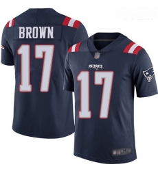 Patriots #17 Antonio Brown Navy Blue Youth Stitched Football Limited Rush Jersey Patriots #17 Antonio Brown Navy Blue Youth Stitched Football Limited Rush Jersey
