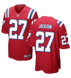 Youth New England Patriots #27 J.C. Jackson Game Jersey Red Youth New England Patriots #27 J.C. Jackson Game Jersey Red