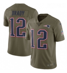Youth Nike New England Patriots 12 Tom Brady Limited Olive 2017 Salute to Service NFL Jersey Youth Nike New England Patriots 12 Tom Brady Limited Olive 2017 Salute to Service NFL Jersey