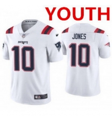 Youth new england patriots 10 mac jones white 2021 vapor limited football jersey Youth new england patriots 10 mac jones white 2021 vapor limited football jersey