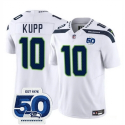 Men Seattle Seahawks 10 Cooper Kupp White 2025 F U S E  Vapor Untouchable Limited Stitched Football Jersey