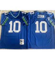 Men Seattle Seahawks 10 Jim Zorn Royal Throwback Stitched Football Jersey Men Seattle Seahawks 10 Jim Zorn Royal Throwback Stitched Football Jersey