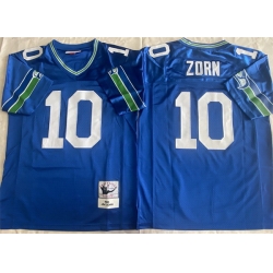 Men Seattle Seahawks 10 Jim Zorn Royal Throwback Stitched Football Jersey