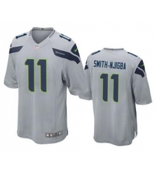 Men Seattle Seahawks 11 Jaxon Smith Njigba Grey 2023 Draft Stitched Game Jersey Men Seattle Seahawks 11 Jaxon Smith Njigba Grey 2023 Draft Stitched Game Jersey