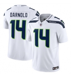 Men Seattle Seahawks 14 Sam Darnold White 2024 F U S E Vapor Limited Stitched Football Jersey