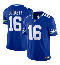Men Seattle Seahawks 16 Tyler Lockett Royal 2023 F U S E Vapor Limited Throwback Stitched Jersey Men Seattle Seahawks 16 Tyler Lockett Royal 2023 F U S E Vapor Limited Throwback Stitched Jersey