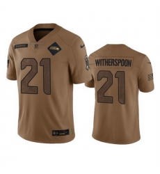 Men Seattle Seahawks 21 Devon Witherspoon 2023 Brown Salute To Service Limited Stitched Football Jersey Men Seattle Seahawks 21 Devon Witherspoon 2023 Brown Salute To Service Limited Stitched Football Jersey
