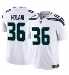 Men Seattle Seahawks 36 George Holani White 2024 F U S E Vapor Limited Stitched Football Jersey Men Seattle Seahawks 36 George Holani White 2024 F U S E Vapor Limited Stitched Football Jersey