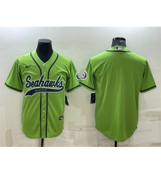 Men Seattle Seahawks Blank Green With Patch Cool Base Stitched Baseball Jersey Men Seattle Seahawks Blank Green With Patch Cool Base Stitched Baseball Jersey