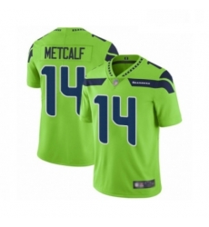 Mens Seattle Seahawks 14 DK Metcalf Limited Green Rush Vapor Untouchable Football Jersey Mens Seattle Seahawks 14 DK Metcalf Limited Green Rush Vapor Untouchable Football Jersey