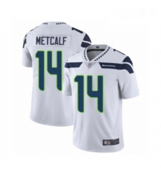 Mens Seattle Seahawks 14 DK Metcalf White Vapor Untouchable Limited Player Football Jersey Mens Seattle Seahawks 14 DK Metcalf White Vapor Untouchable Limited Player Football Jersey