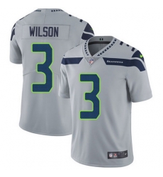 Nike Seahawks #3 Russell Wilson Grey Alternate Mens Stitched NFL Vapor Untouchable Limited Jersey Nike Seahawks #3 Russell Wilson Grey Alternate Mens Stitched NFL Vapor Untouchable Limited Jersey