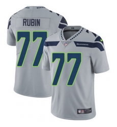 Nike Seahawks #77 Ahtyba Rubin Grey Alternate Mens Stitched NFL Vapor Untouchable Limited Jersey Nike Seahawks #77 Ahtyba Rubin Grey Alternate Mens Stitched NFL Vapor Untouchable Limited Jersey