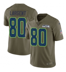Nike Seahawks #80 Steve Largent Olive Mens Stitched NFL Limited 2017 Salute to Service Jersey Nike Seahawks #80 Steve Largent Olive Mens Stitched NFL Limited 2017 Salute to Service Jersey
