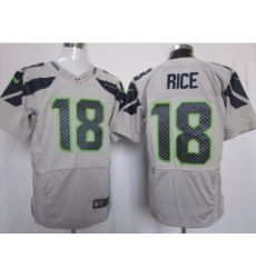 Nike Seattle Seahawks 18 Sidney Rice Grey Elite NFL Jersey Nike Seattle Seahawks 18 Sidney Rice Grey Elite NFL Jersey