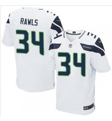 Nike Seattle Seahawks #34 Thomas Rawls White Mens Stitched NFL Elite Jersey Nike Seattle Seahawks #34 Thomas Rawls White Mens Stitched NFL Elite Jersey
