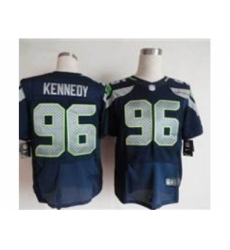 Nike Seattle Seahawks 96 Cortez Kennedy Blue Elite NFL Jersey Nike Seattle Seahawks 96 Cortez Kennedy Blue Elite NFL Jersey