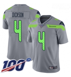 Seahawks 4 Michael Dickson Gray Men Stitched Football Limited Inverted Legend 100th Season Jersey Seahawks 4 Michael Dickson Gray Men Stitched Football Limited Inverted Legend 100th Season Jersey
